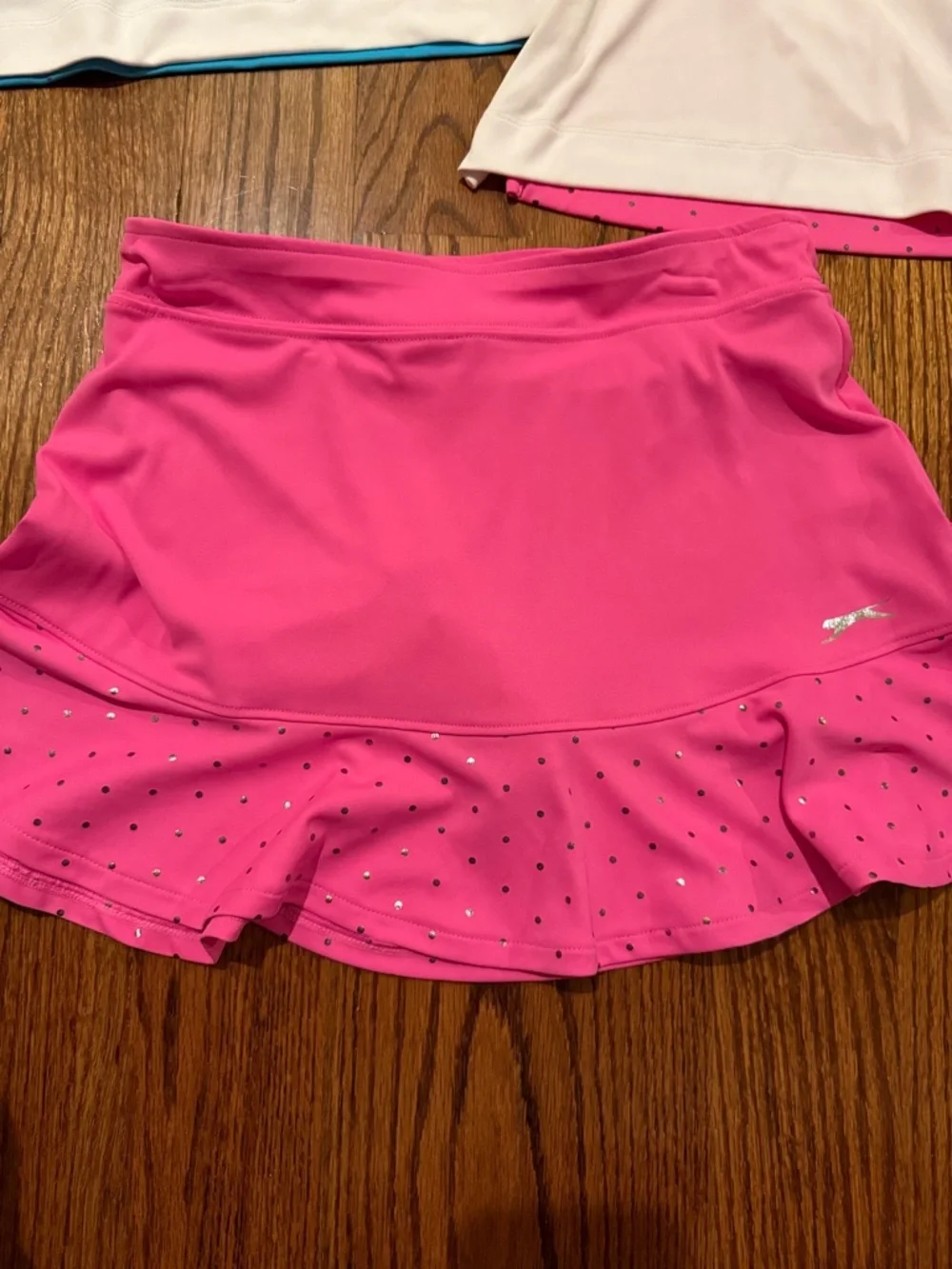 Slazenger girls golf or tennis outfits size medium NWOT PINK, aqua & white & hat